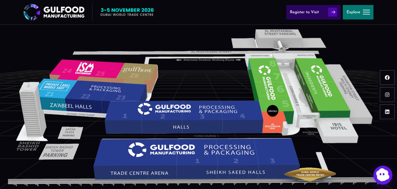 Gulfood Manufacturing 2026-map