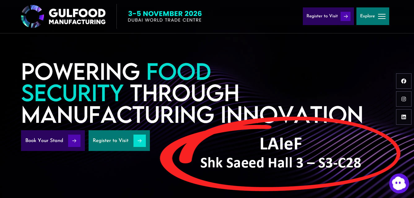 LAIeF au Gulfood Manufacturing 2026